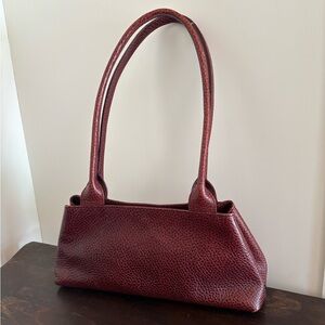 Vintage Maroon Furla Leather Handbag